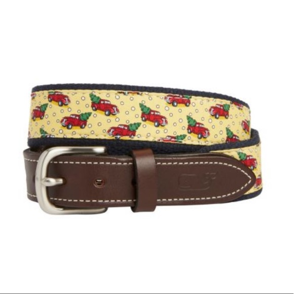 NWT Vineyard Vines Truck & Tree Canvas Club Belt - Picture 2 of 11